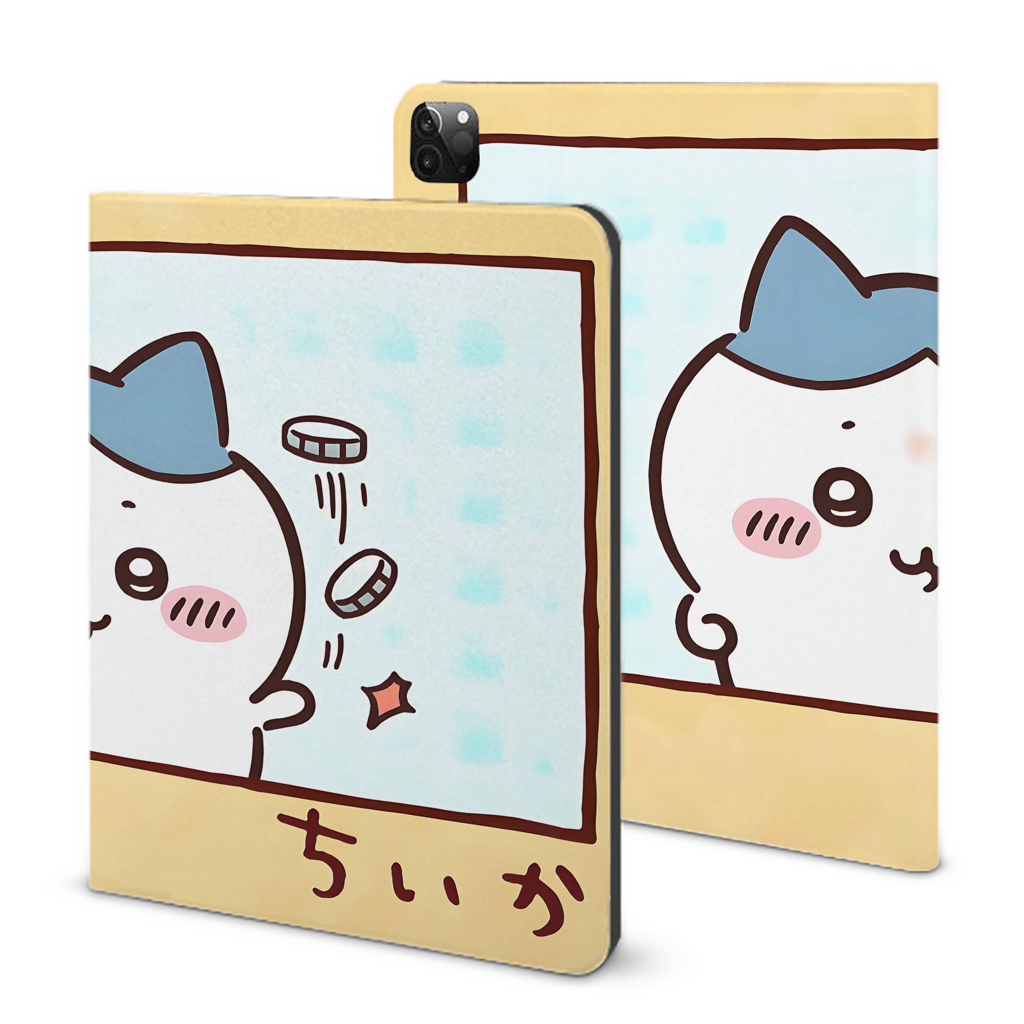 （画像用） ちいかわ Chii-kawa IPadケース ペンホルダー付き ブックスタイルデザイン